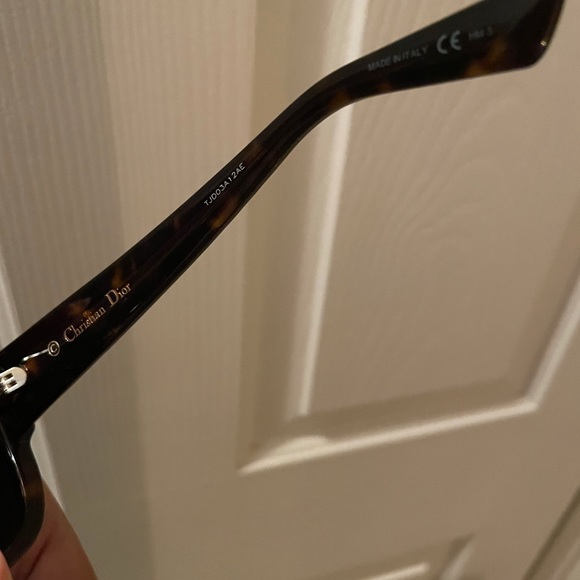 NEW DIOR LADY DIOR STUDS WAYFARER SUNGLASSES LOGO! CHRISTIAN DIOR - Picture 6 of 7